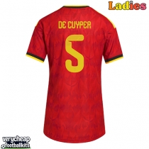 Belgium Maxim De Cuyper #5 Replica Home Shirt Ladies World Cup 2026 Short Sleeve